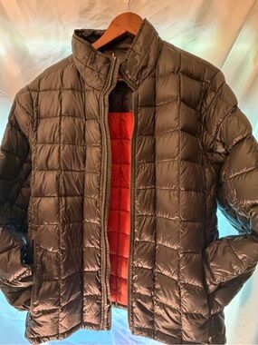 RAINFOREST Army Green Quilted Puffer with Orange Lining